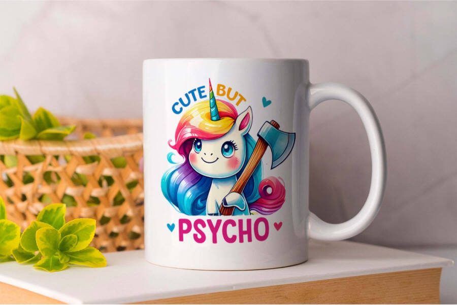 AAA+ Mok Cute But Psycho Unicorn UnicornLove UnicornLife UnicornVibes Eenhoorn EenhoornLiefde EenhoornMagie EenhoornVibes