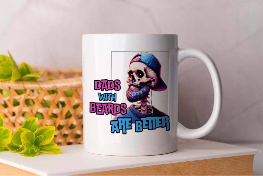 AAA+ Mok Dads with Beards vader dad beste vader ter wereld verjaardag unisex vaderdag best dad in the world father liefde