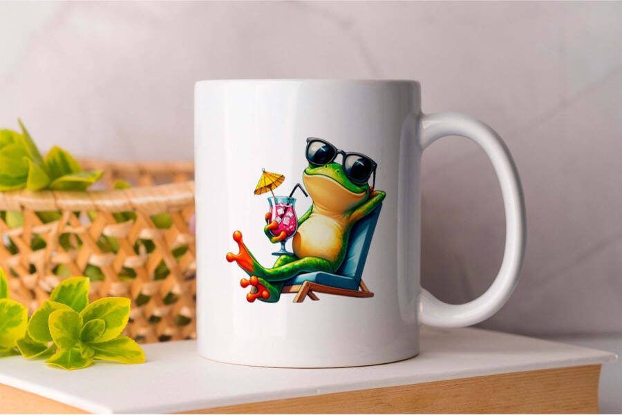 AAA+ Mok Frog with a Cocktail Cute Funny CuteAnimals CuteAndFunny Schattig Grappig SchattigeDieren SchattigEnGrappig