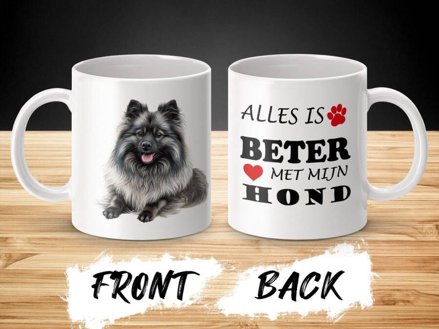 AAA+ Mok Keeshond Alles is beter met mijn hond dog doglover