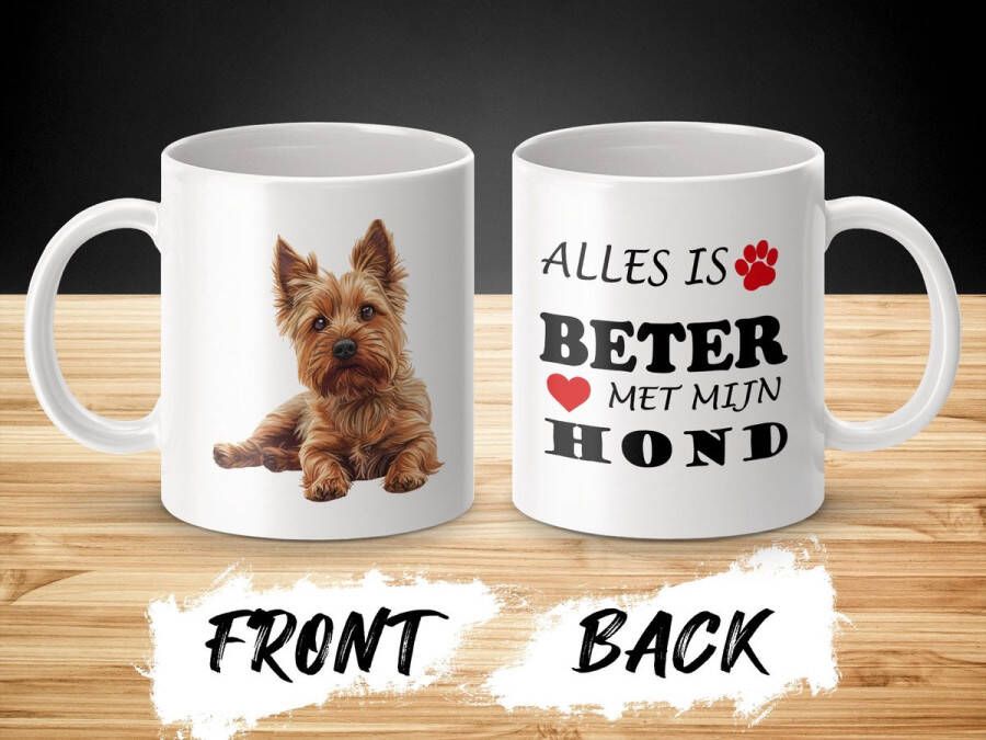 AAA+ Mok Norwich Terrier Alles is beter met mijn hond dog doglover