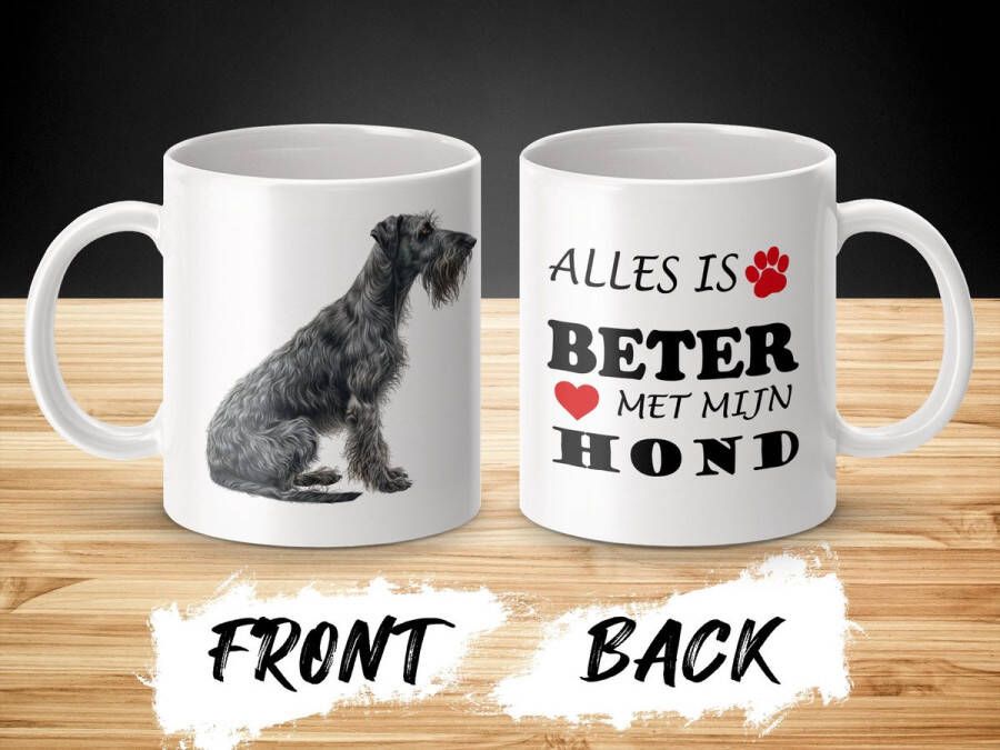 AAA+ Mok Scottish Deerhound Alles is beter met mijn hond dog doglover