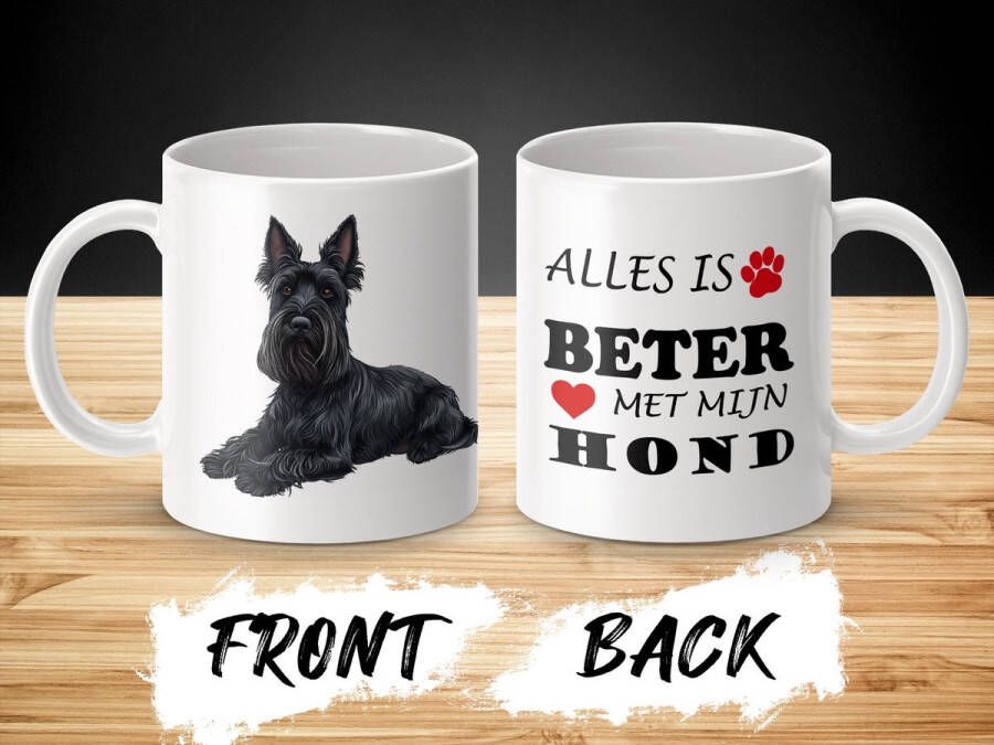 AAA+ Mok Scottish Terrier Alles is beter met mijn hond dog doglover