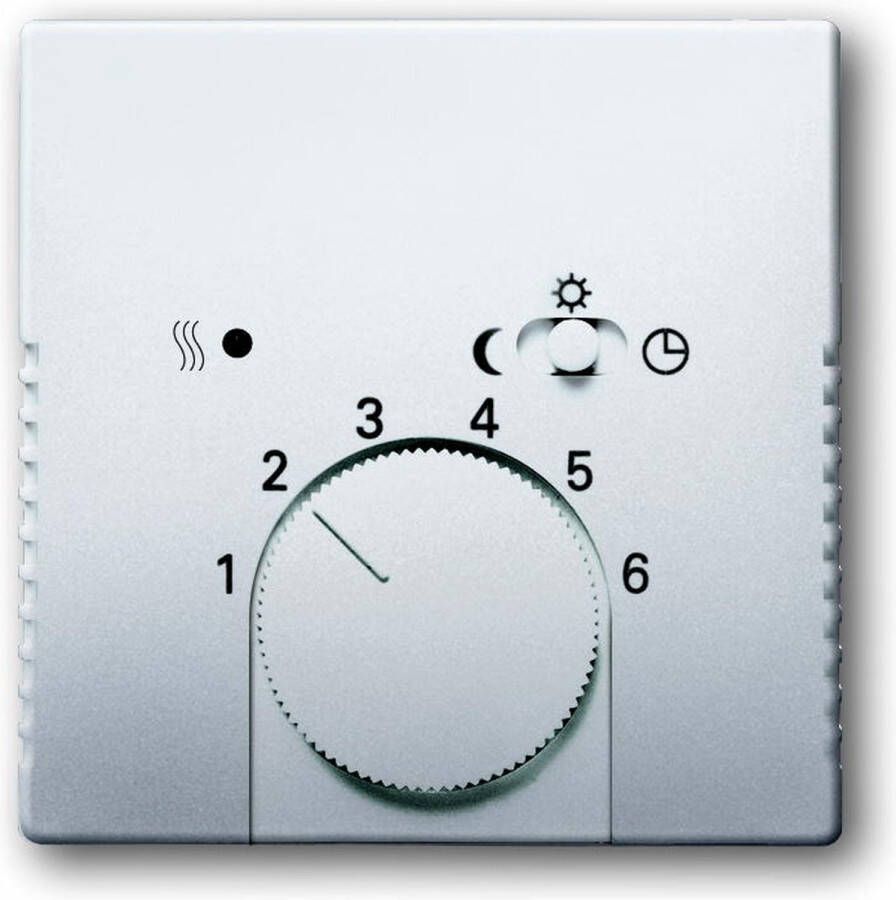ABB Busch-Jaeger centraalplaat thermostaat Pure stainless steel 1795-866