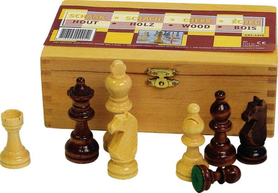 Abbey Game Schaakstukken 93 mm Zwart Wit