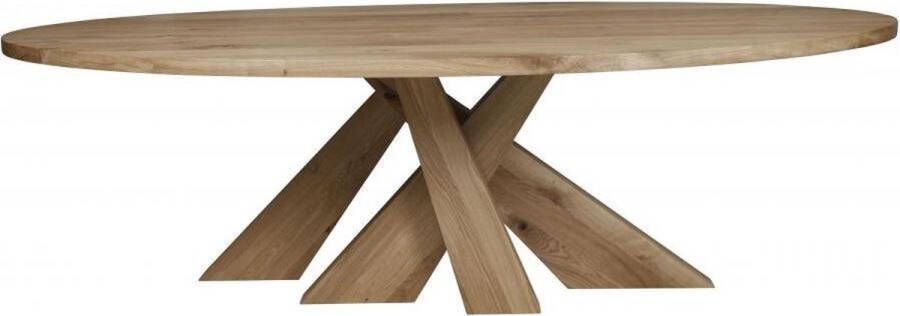 ABC Kantoormeubelen Vergadertafel Boston breed 220CM diep 120CM bladkleur Leem Matlak