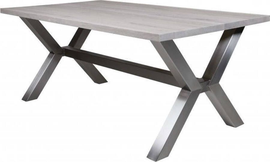 ABC Kantoormeubelen Vergadertafel Osaka 220CMx100CMx76CM (bdh) RVS Zand Matlak