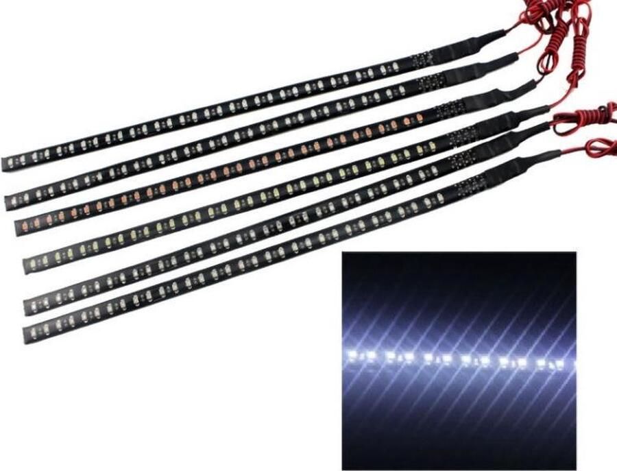 ABC-Led strip EFFECT 30 cm Wit 12v knight rider