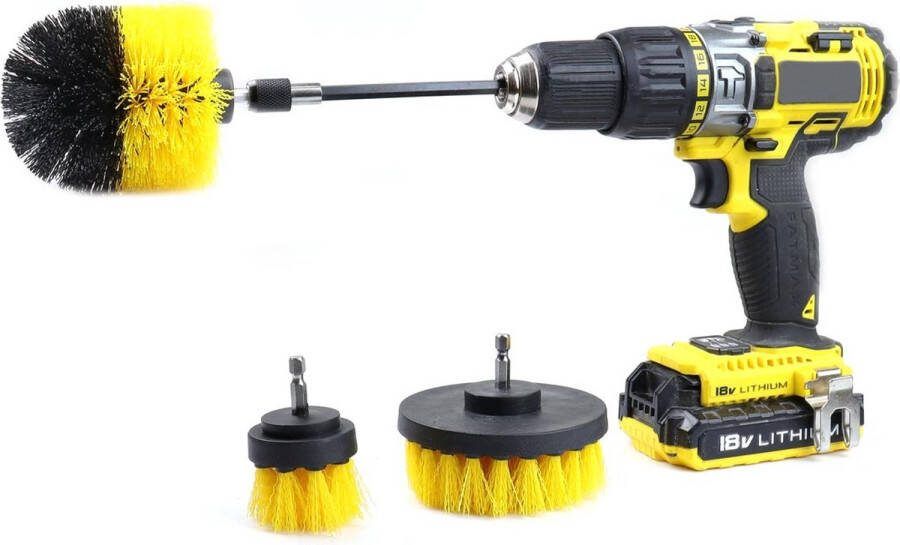 ABC-Led Borstel set voor boormachines 4 delig