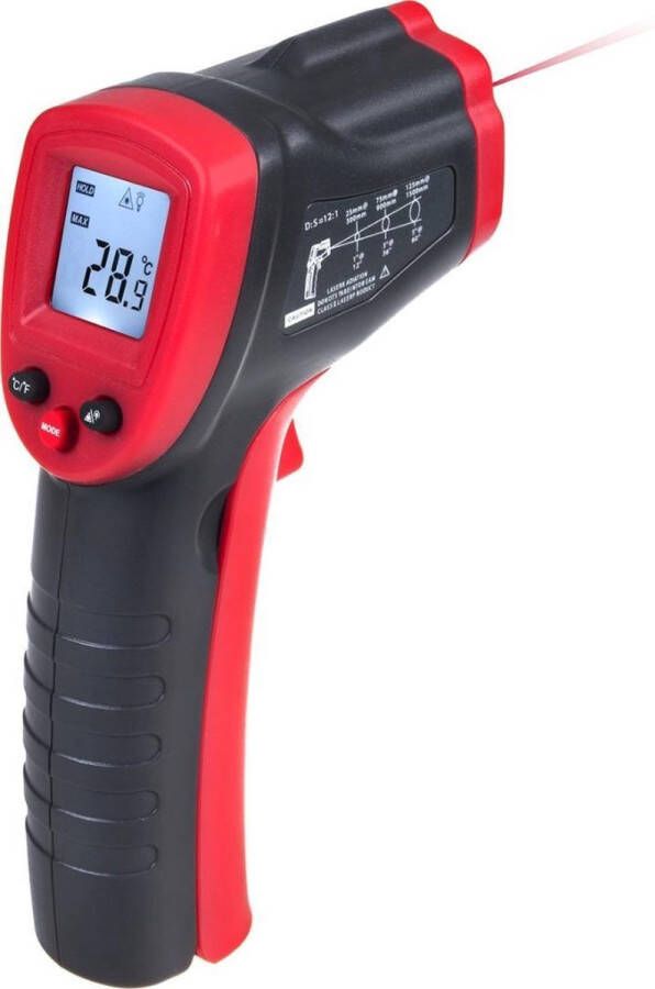 ABC-Led Infrarood thermometer IR-pyrometer contactloos