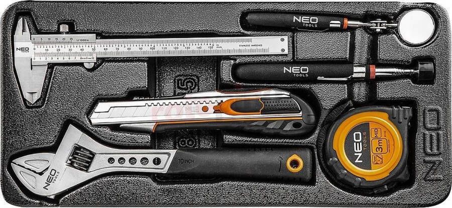 ABC-Led Inleg basis meetgereedschap 6-Delige set Gereedschapswagen