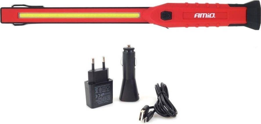 ABC-Led Looplamp Oplaadbaar thuislader + autolader 300 lumen