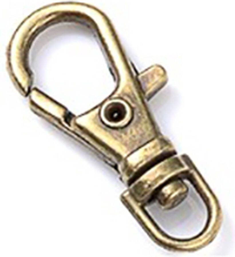 ABC-Led Musketon haak 23mm Draaibaar Swivel Brons