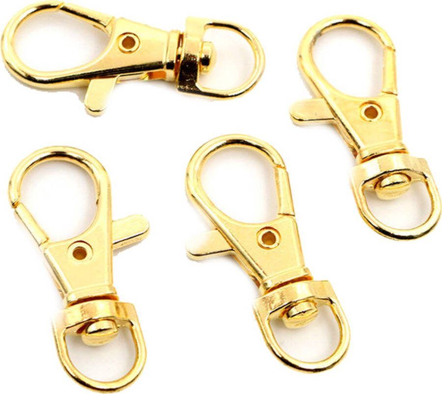 ABC-Led Musketon haak 23mm Draaibaar Swivel Goud