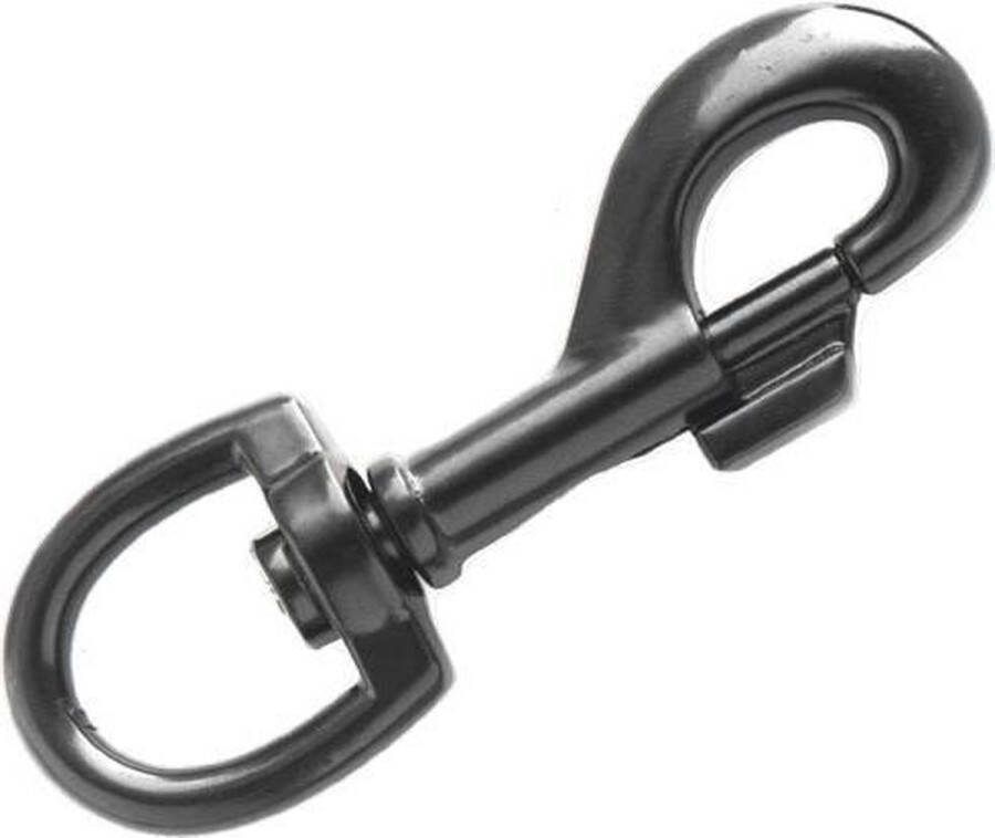 ABC-Led Musketon haak 43mm draaibaar Zwart