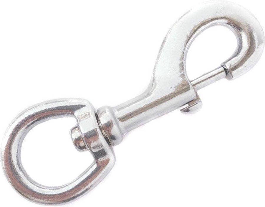 ABC-Led Musketonhaak 43mm Draaibaar Zilver