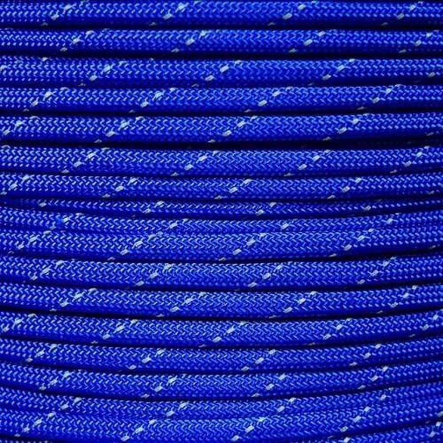 ABC-Led Rol 100 meter Blauw Reflecterend Paracord 550 #53