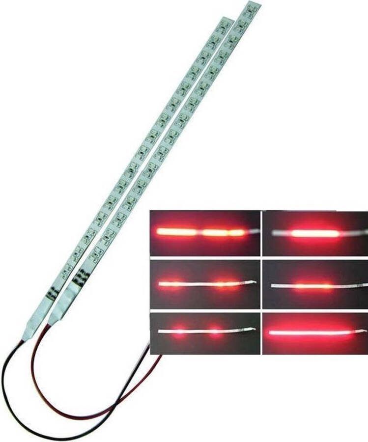 ABC-Led strip EFFECT 30 cm Rood 12v knight rider