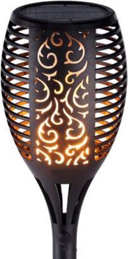 ABC-Led tuinfakkel 1 Watt Solar Flame effect Met schemersensor