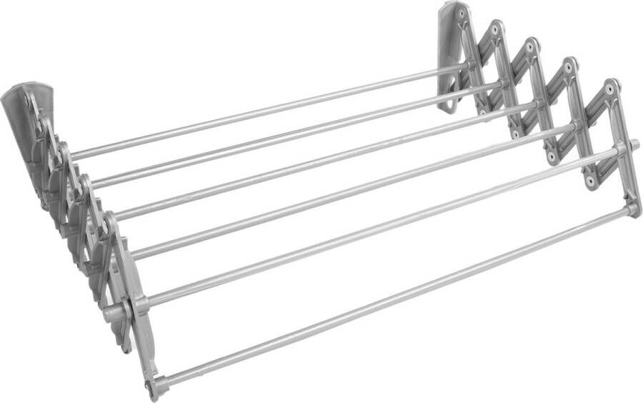 ABJ Wasdroger Droogrek wandmodel opvouwbaar zilver 50 cm