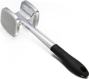 Able & Borret Vleeshamer Vleesvermalser Vleespletter Vleesklopper Meat tenderizer 27.7 cm Aluminium met rubber handvat
