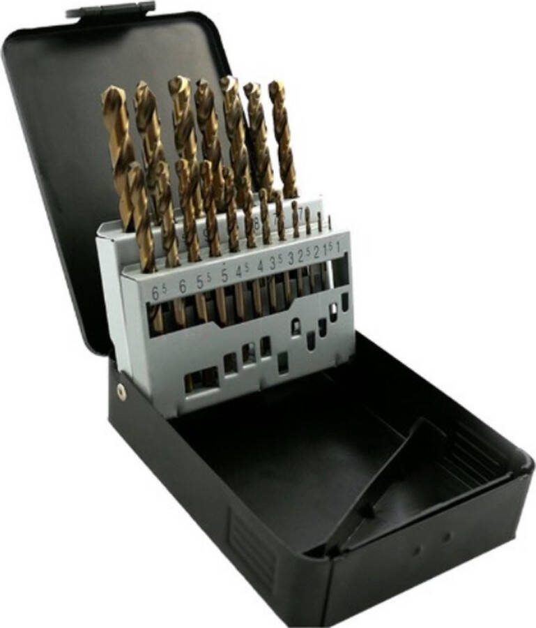Abracs 25-delige HSS Metaalboren Set Kobalt M35