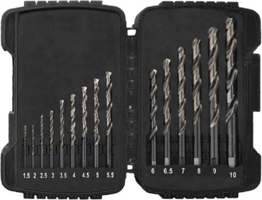 Abracs 15-delige HSS-G Metaalboren set