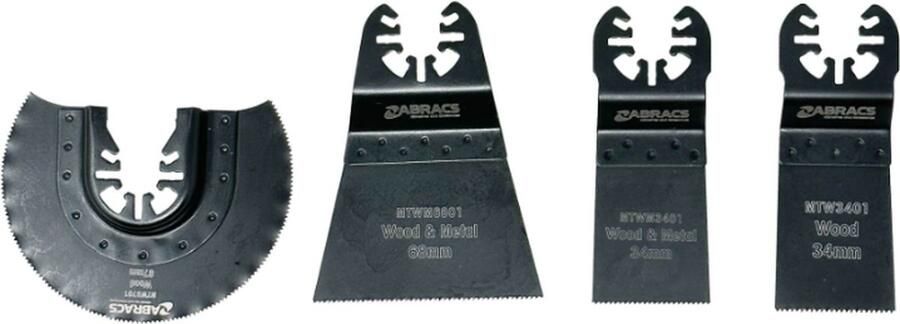 Abracs 4-delige Multi-Tool Zaagbladen Set Hout & Metaal