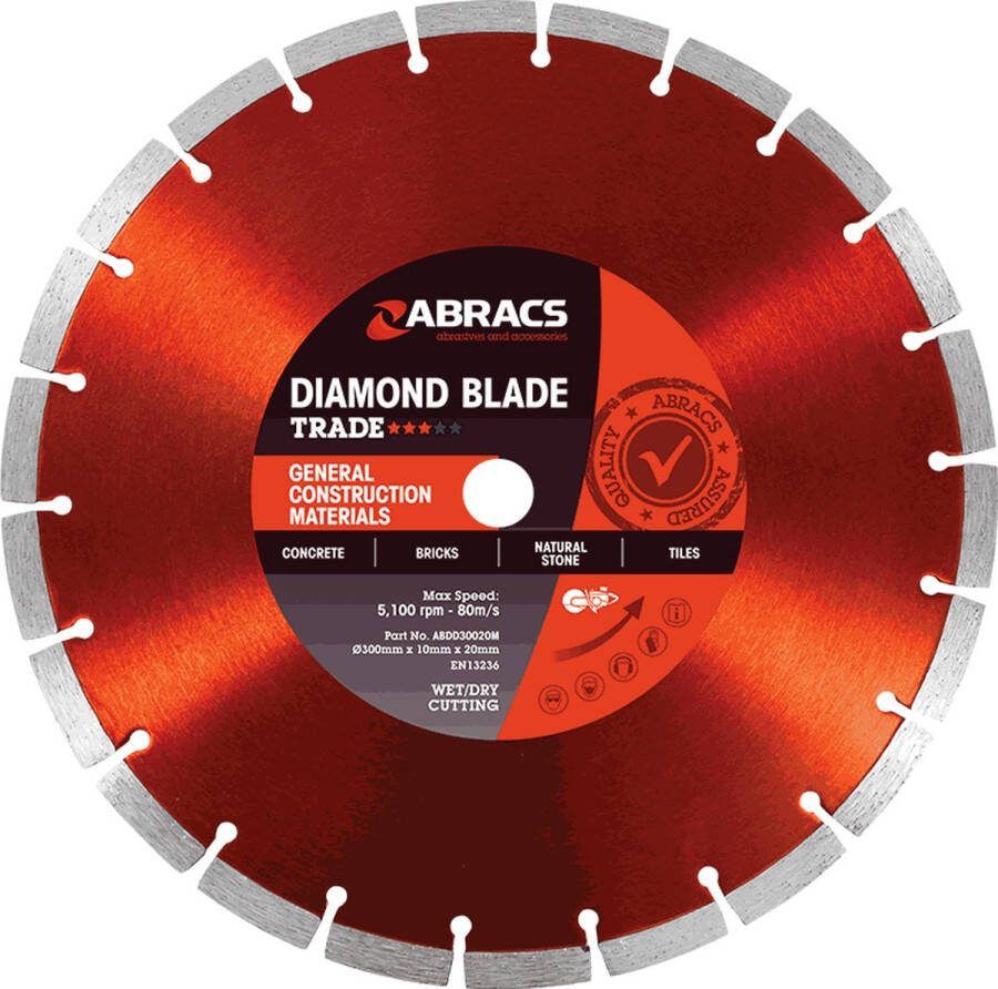 Abracs Diamant Zaagblad GCM Trade 125 x 10 x 22mm Trade