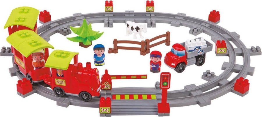 Abrick Train met circuit Ecoiffier