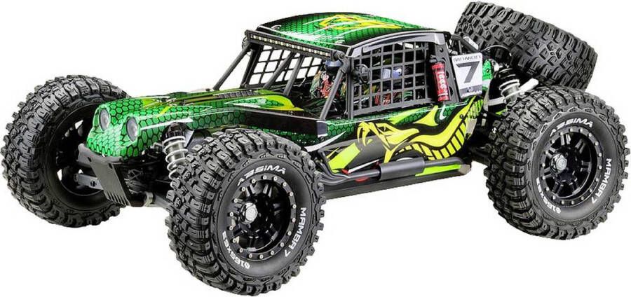 Absima Rock Racer MAMBA 7 Groen Brushless 1:7 RC auto Elektro Buggy 4WD RTR 2 4 GHz