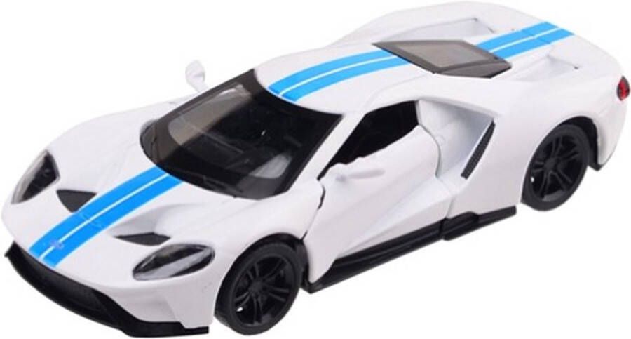 Absolute Motors Supercars Ford GT (Wit) (10 cm) 1 43 {Modelauto Schaalmodel Miniatuurauto Speelgoed}