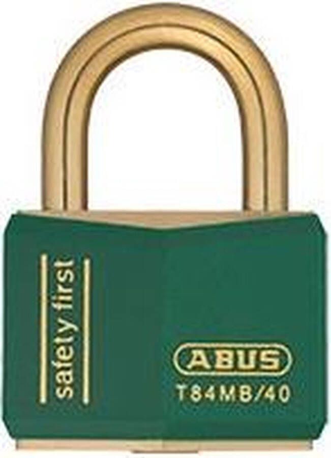 ABUS hangslot individueel sluitend kunststof buitenkant 2 sleutels Groen