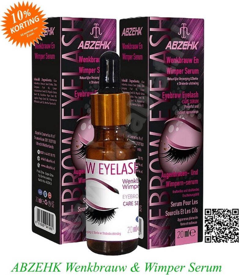 Abzehk Wenkbrauw & Wimper Serum