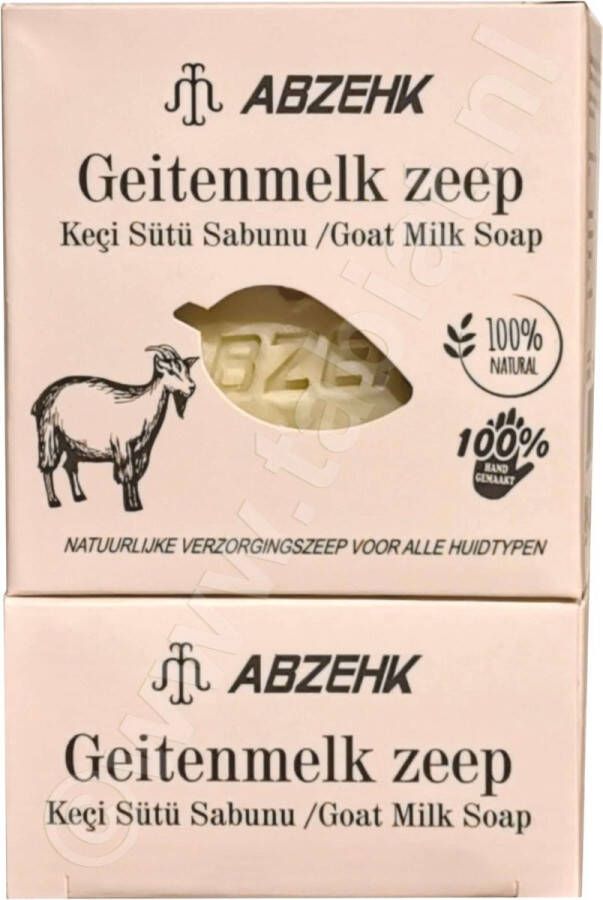 Abzekh Abzehk Handzeep Sabun Handsoap Geiten Melk Keçi Sütü Goat Milk 125gr