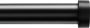 Acaza Gordijnroede Gordijnrail Gordijnroede uitschuifbaar Gordijnstang van 125-240 cm Zwart - Thumbnail 1