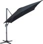 Acaza Kantelbare Zweefparasol 250x250 cm Sterke Zweef Parasol Zwart - Thumbnail 1