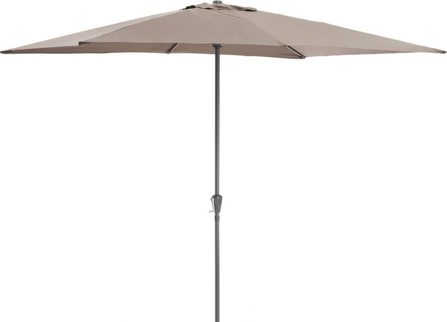 Acaza Parasol Parasols Stokparasol Stokparasols Parasols Rechthoek 200x300 cm Taupe Strandparasol