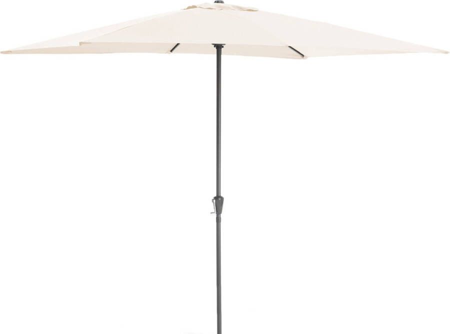 Acaza Parasol Parasols Stokparasol Stokparasols Parasols Rechthoek 200x300cm Ecru Strandparasol