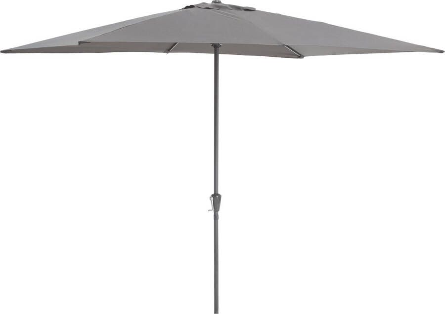 Acaza Parasol Parasols Stokparasol Stokparasols Parasols Rechthoek 200x300cm Grijs Strandparasol