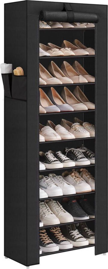 ACAZA Schoenenrek 27 Paar Schoenen 58x160x28 Cm Zwart