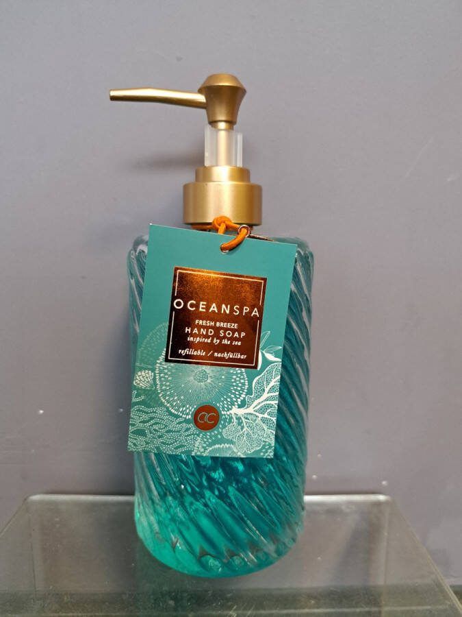Accentra handzeep ocean breeze ocean spa 420 ml glazen fles luxe verpakking