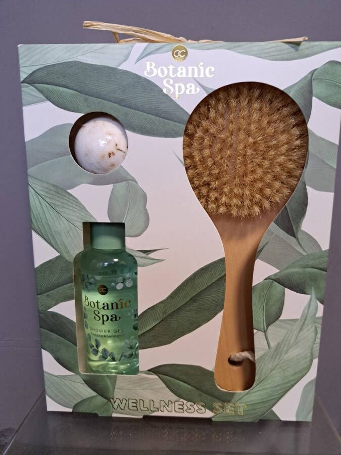 Accentra wellness set eucalyptus lemongras douche gel bruisbal bad borstel geschenk set verjaardag leuk geschenk