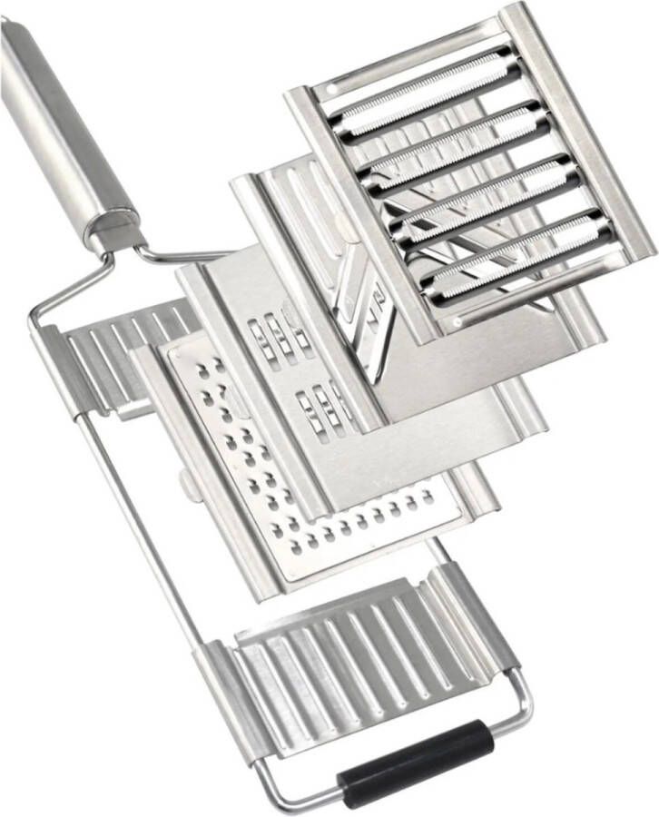Accesso RVS Groentesnijder Multifunctionele Shredder Keuken Tool Aardappelschiller & Wortelrasp