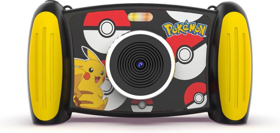 Accutime Interactieve Camera Pokémon (Zwart Geel) 5MP foto 1080p Videoresolutie 4x Zoom 5 Leuke Filters & Speciale Effecten 4 Coole Spelletjes 2-in-1 Scherm Inclusief Micro SD-kaart Vanaf 3 Jaar