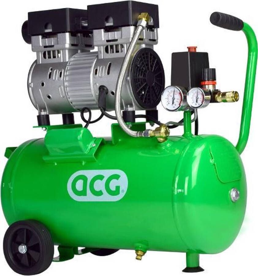 ACG Stille compressor 24 8-SILENT | olievrij | 24L | 8 bar | 126L min