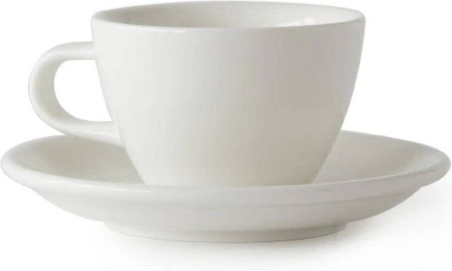 Acme & Co ACME Flat White Kop en schotel 150ml Milk (wit) koffie kopje porselein servies