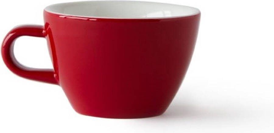 Acme & Co ACME Flat White Kop en schotel 150ml Rata (rood) porselein servies