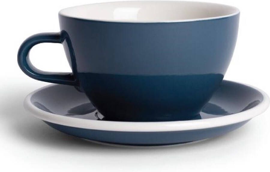 Acme & Co ACME Mega Kop en schotel 350 ml Whale (donker blauw) porselein servies