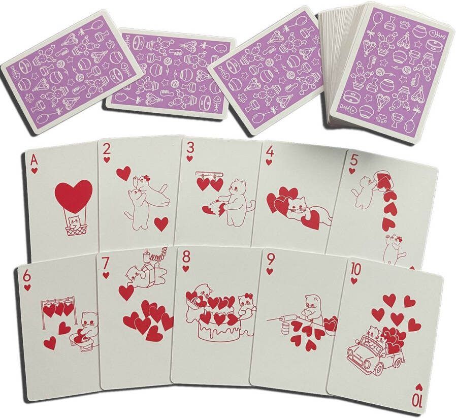ACPC Kitten Katten Kaarten 53 Unieke tekeningen Speelkaarten Pokerkaarten